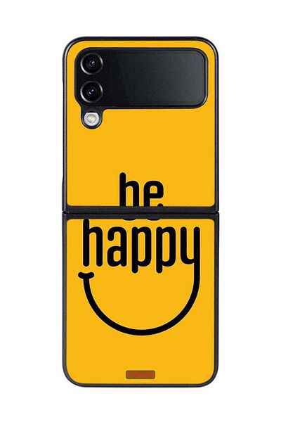 Tolwak Samsung Galaxy Z Flip 4 Protective Case Cover Be Happy