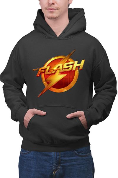 OEM Men's Hoodie Flash Logo Bright Speed Light Costume