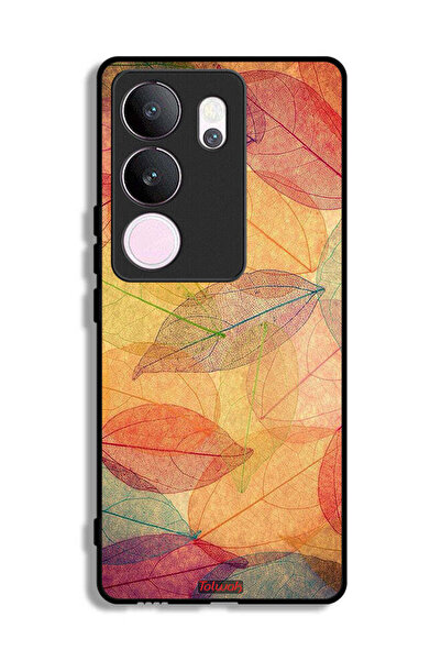 Tolwak غطاء حماية لهاتف فيفو V29 برو بطبعة أوراق فنية رقمية تجريدية