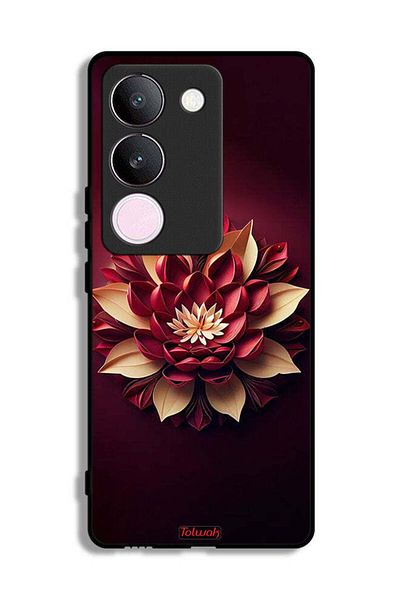 Tolwak vivo V29 Protective Case Cover Flower Abstract Design