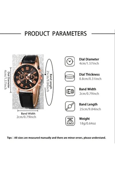 JOJO KIDS Women'S, Men'S, Teenage and Children's Wristwatch, Leather Strap Watch, Elegant Quartz Watch Combo