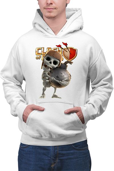 OEM Hanorac Barbati Clash of Clans Team Players Opponents Skeleton Funny