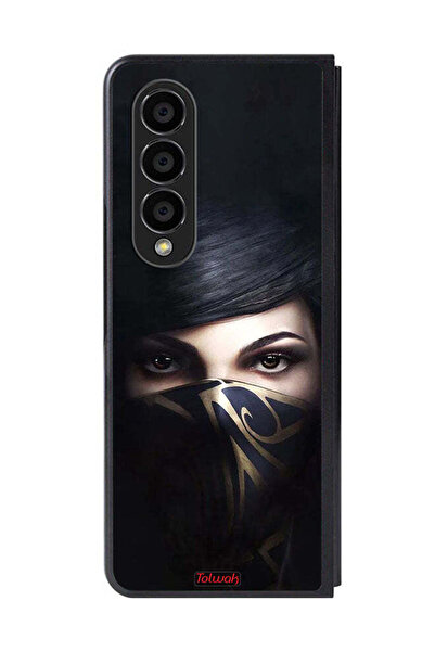 Tolwak غطاء حماية لهاتف سامسونج جالاكسي زد فولد 4 بتصميم فتاة محجبة