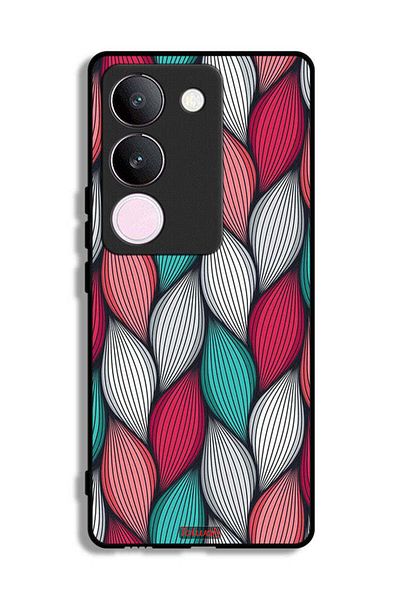 Tolwak vivo V29 Protective Case Cover Feather Pattern