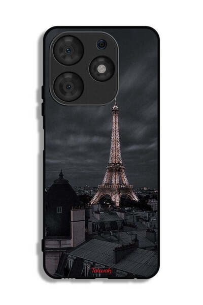 Tolwak Tecno Spark 10 Pro Protective Case Cover Eiffel Tower In Night