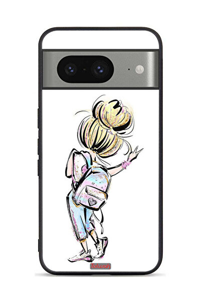 Tolwak غطاء حماية لهاتف Google Pixel 8 بتصميم فتاة العودة إلى المدرسة