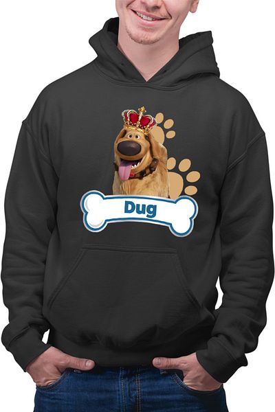 OEM Hanorac Barbati Dug Days King Bone Paws Fluffy Funny