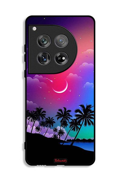 Tolwak OnePlus 12 Protective Case Cover Moon In Night Art