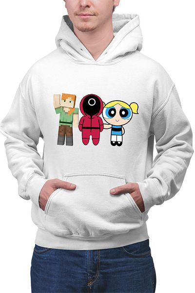 OEM Hanorac Barbati Squid Game Family Powerpuff Girls Bubble Minecraft
