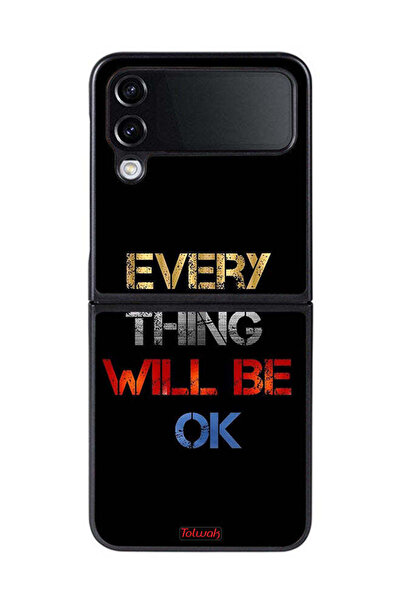 Tolwak غطاء حماية لهاتف Samsung Galaxy Z Flip 4 كل شيء سيكون على ما يرام