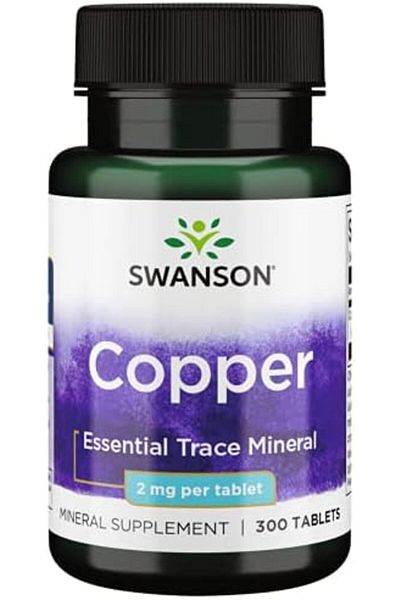 SWANSON Copper Mineral Supplement - 2 mg (Copper Chelate) - Antioxidant, Immune System, and Cell Sup