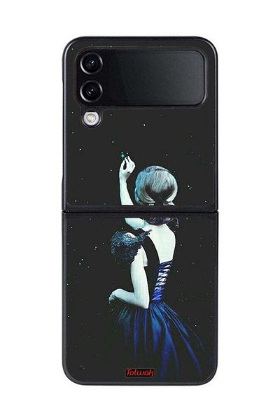 Tolwak Samsung Galaxy Z Flip 4 Protective Case Cover Touching Star