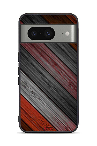 Tolwak غطاء حماية لجهاز Google Pixel 8 بنمط خشبي ملون