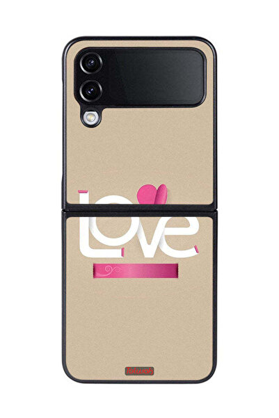 Tolwak غطاء حماية لهاتف Samsung Galaxy Z Flip 4 بتصميم Love Art