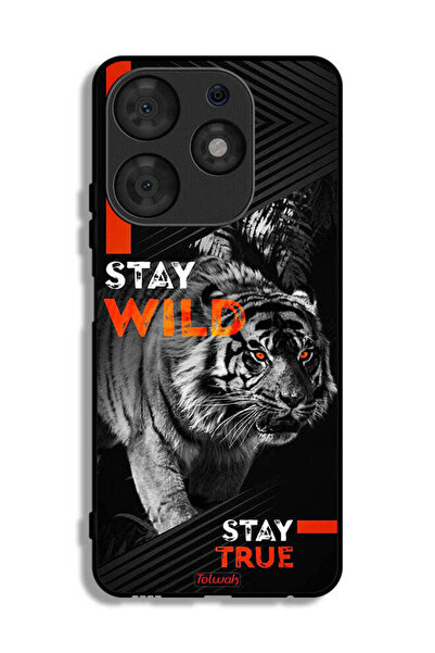 Tolwak Tecno Spark 10 Pro Protective Case Cover Stay Wild Stay True
