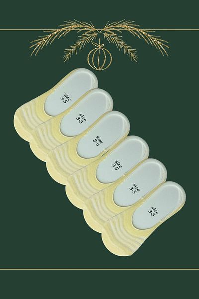 Esinti 6 Pairs of Girls' and Boys' Ballerina Socks - Colorful Unisex Summer Thin Socks