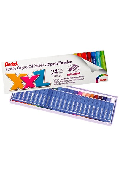 Pentel Yağlı Pastel Boya 24 Renk (Y GHT-24PL)