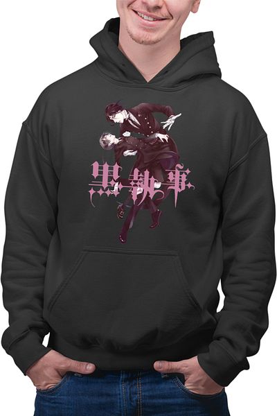 OEM Men's Hoodie Black Butler Sebastian Ciel Toboso Yana