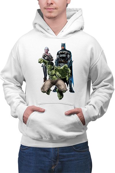 OEM Men's Hoodie Hulk Batman Gerald Witcher Ciry