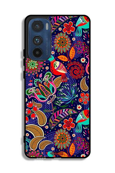 Tolwak Motorola Edge 30 Protective Case Cover Birds And Floral Pattern