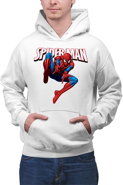 OEM Men's Hoodie Spiderman Web Hero Cartoons