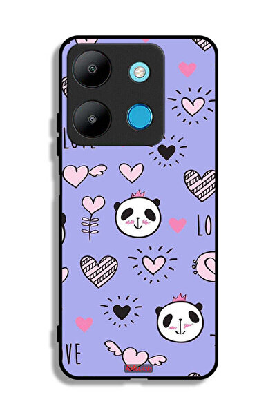 Tolwak غطاء حماية من إنفينيكس سمارت 7 برسومات الحب والباندا