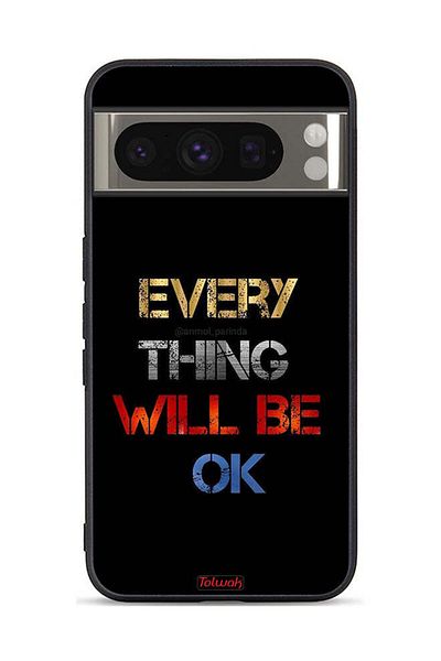 Tolwak Google Pixel 8 Pro Protective Case Cover Everything Will Be Ok