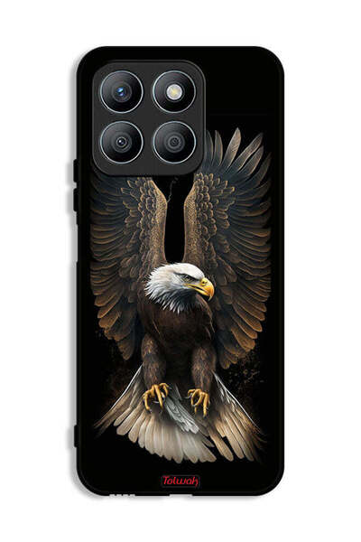 Tolwak غطاء حماية لهاتف Honor X8b بتصميم أجنحة النسر المنتشر