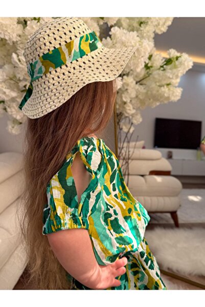 GÖKJOY BUTİK Premium Quality 3-Piece Girl's Skirt Suit Including Hat