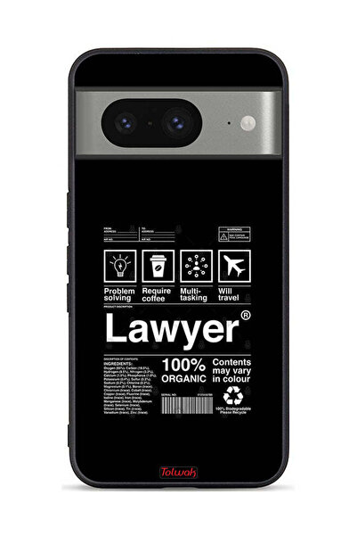 Tolwak غطاء حماية لجهاز Google Pixel 8 بملصق محامٍ