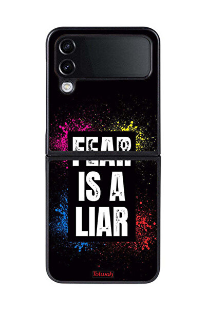 Tolwak غطاء حماية لهاتف Samsung Galaxy Z Flip 4 - الخوف كاذب