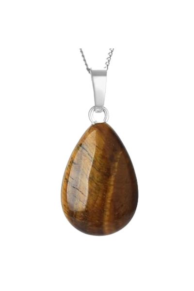 OEM TIGER EYE CRYSTAL TEAR PENDANT | BALANCING EXTREME ENERGIES
