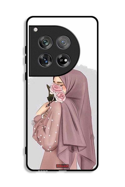 Tolwak OnePlus 12 Protective Case Cover Holding Roses Girl Art