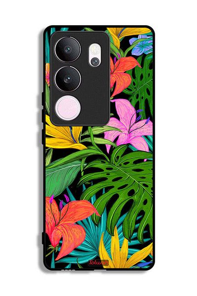 Tolwak vivo V29 Pro Protective Case Cover Pattern Tropical Flowers Leaves