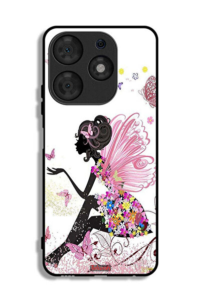 Tolwak Tecno Spark 10 Pro Protective Case Cover Butterfly Girl Artwork