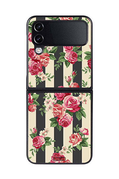 Tolwak غطاء حماية لهاتف سامسونج جالاكسي زد فليب 4 بنقشة الورود