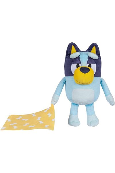 bluey 13" Sleepy Time Plush with Blanket | 7 Phrases & Music | Soft & Cuddly Nighttime Toy