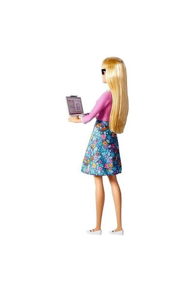 divendi-ro Păpușă Barbie profesoară cu 10 accesorii incluse, vârsta 3+ ani, 20.5x7x32.5cm, multicoloră
