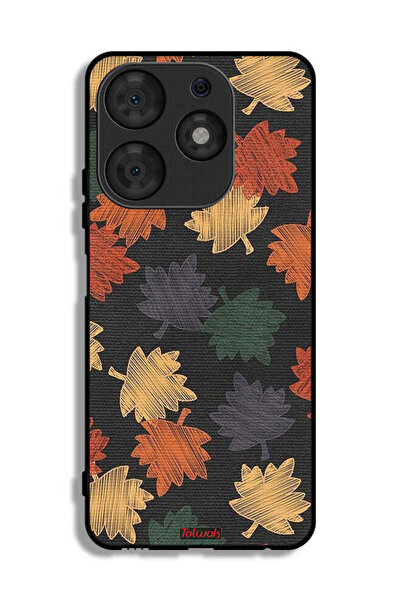 Tolwak غطاء حماية لهاتف تكنو سبارك 10 برو برسومات أوراق الخريف