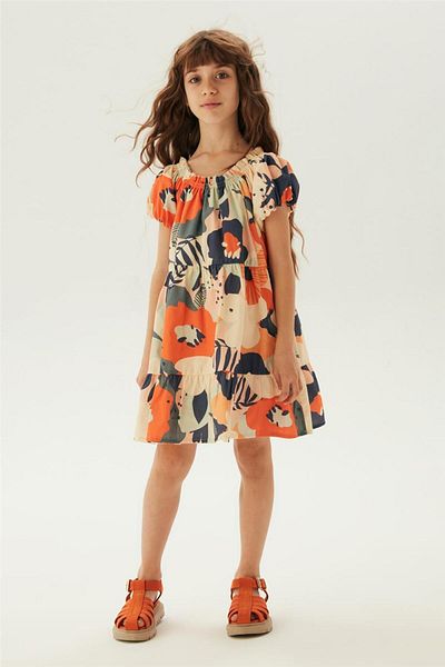 Tyess Girl Patterned Dress