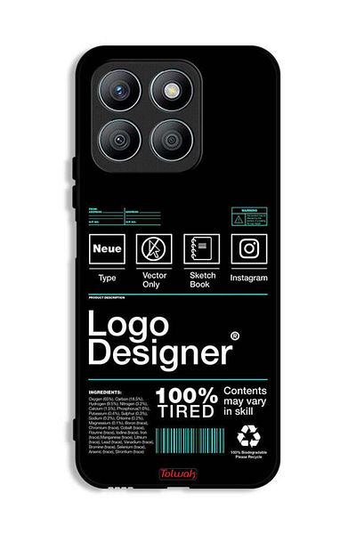 Tolwak Honor X8b Protective Case Cover Logo Designer Sticker