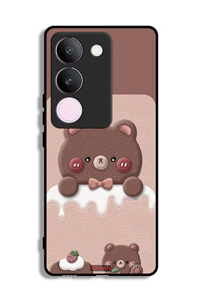 Tolwak vivo V29 Protective Case Cover Bear Strawberry
