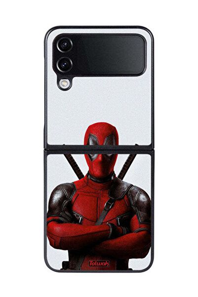 Tolwak غطاء حماية لهاتف سامسونج جالاكسي زد فليب 4 بتصميم ديدبول