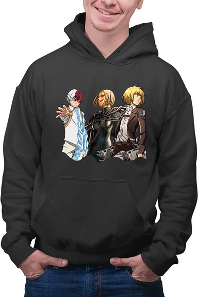 OEM Men's Hoodie Claymore Helen AOT Armin My Hero Academia