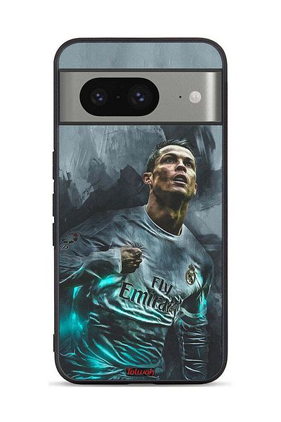 Tolwak Google Pixel 8 Protective Case Cover Cristiano Ronaldo Art