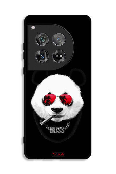 Tolwak غطاء حماية لهاتف OnePlus 12 بتصميم Boss Panda