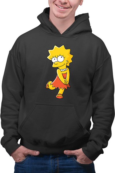OEM Men's Hoodie The Simpsons Maggie Lisa Daugher Mom Dress