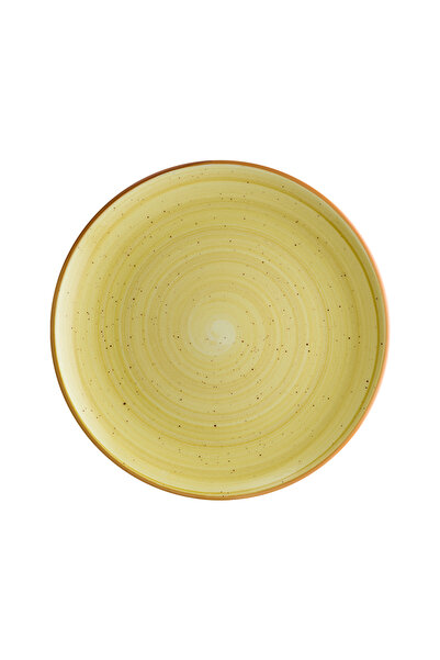 Bonna Amber Gourmet 27cm 12 Adet Porselen Düz Tabak Açık Kahverengi