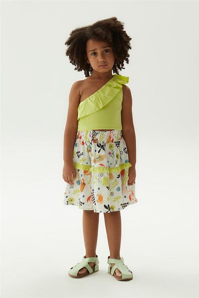 Tyess Girl Patterned Skirt