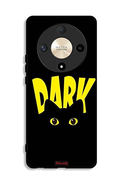 Tolwak Honor X9b Protective Case Cover Dark Cat